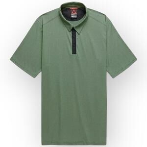 NWT Gerry Men’s Quick Dry Short Sleeve Polo Shirt Medium Olive Green